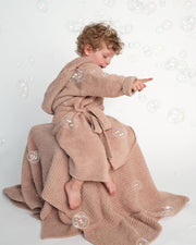 7AM - Robe - Fuzzy Apparel & Accessories Pecan 2 - 4T