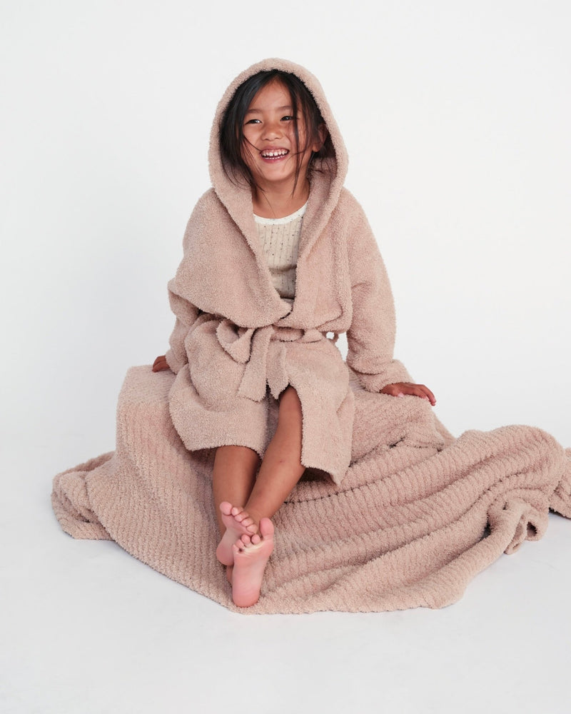 7AM - Robe - Fuzzy Apparel & Accessories Pecan 2 - 4T
