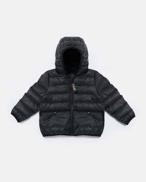 7AM - Roll Me Puffer Mother & Baby Black 6 - 12M