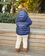 7AM - Roll Me Puffer Mother & Baby Mystic Blue/Lilac 6 - 12M