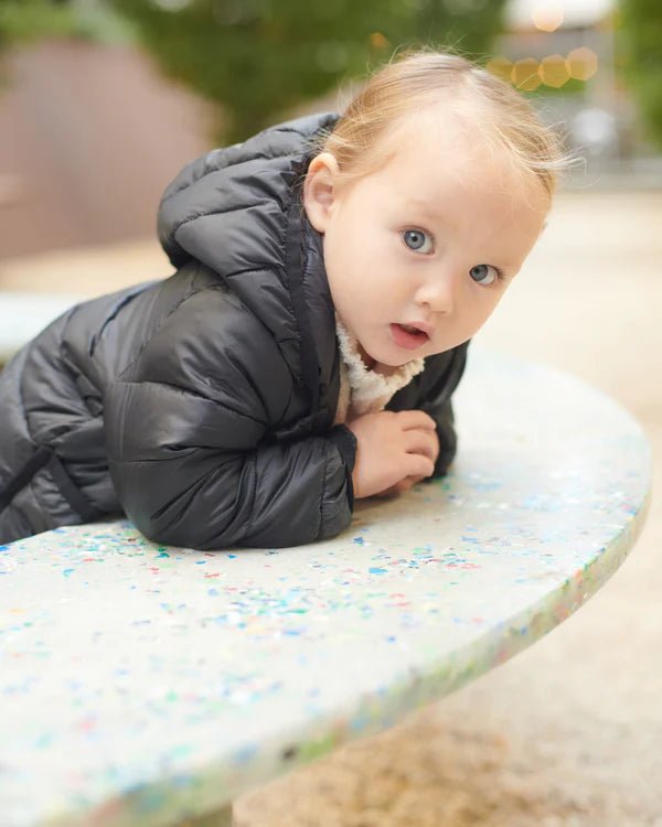 7AM - Roll Me Puffer Mother & Baby Mystic Blue/Lilac 6 - 12M