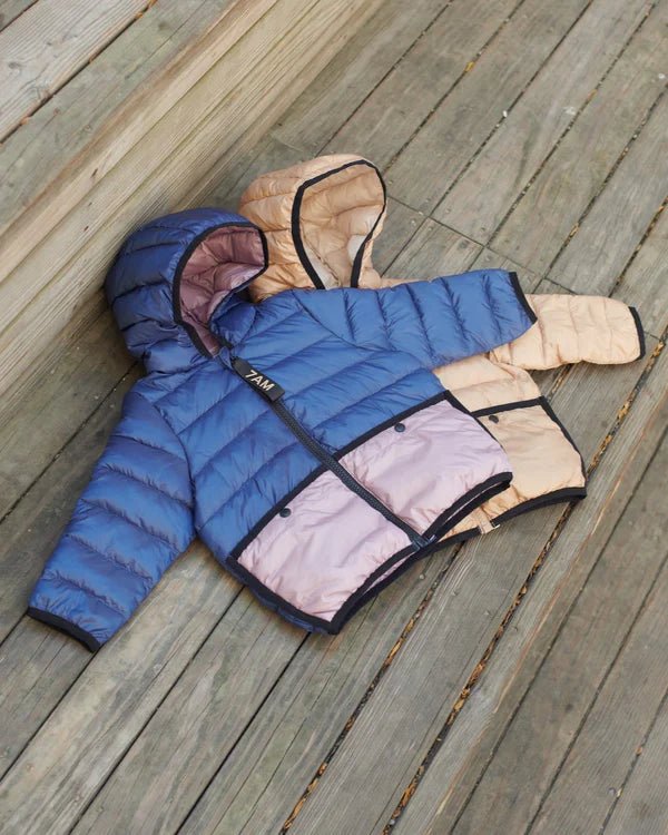 7AM - Roll Me Puffer Mother & Baby Mystic Blue/Lilac 6 - 12M