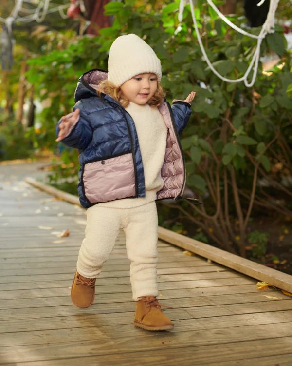 7AM - Roll Me Puffer Mother & Baby Mystic Blue/Lilac 6 - 12M