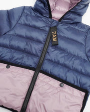7AM - Roll Me Puffer Mother & Baby Mystic Blue/Lilac 6 - 12M