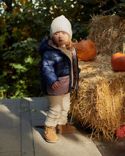 7AM - Roll Me Puffer Mother & Baby Mystic Blue/Lilac 6 - 12M