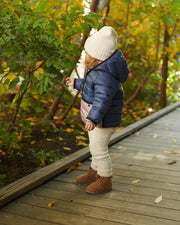 7AM - Roll Me Puffer Mother & Baby Mystic Blue/Lilac 6 - 12M