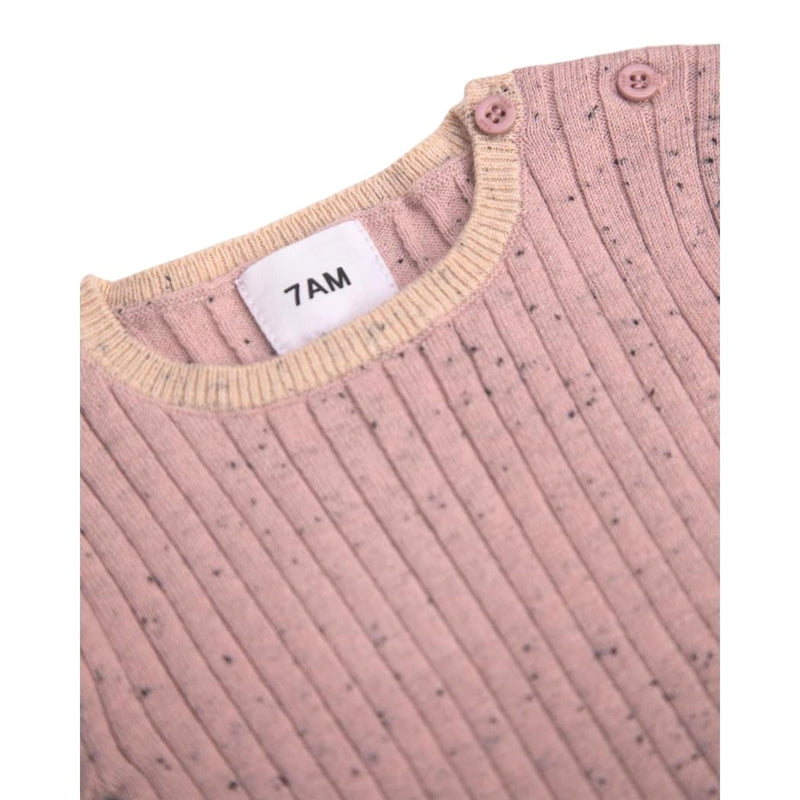7AM - Short Sleeve Dress - Hug Me Apparel & Accessories Heather Grey 4 - 5Y