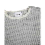 7AM - Short Sleeve Dress - Hug Me Apparel & Accessories Heather Grey 4 - 5Y