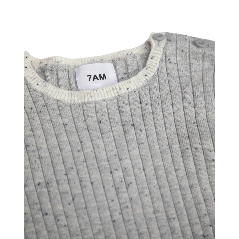 7AM - Short Sleeve Dress - Hug Me Apparel & Accessories Heather Grey 4 - 5Y