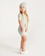 7AM - Short Sleeve Dress - Hug Me Apparel & Accessories Heather Grey 4 - 5Y