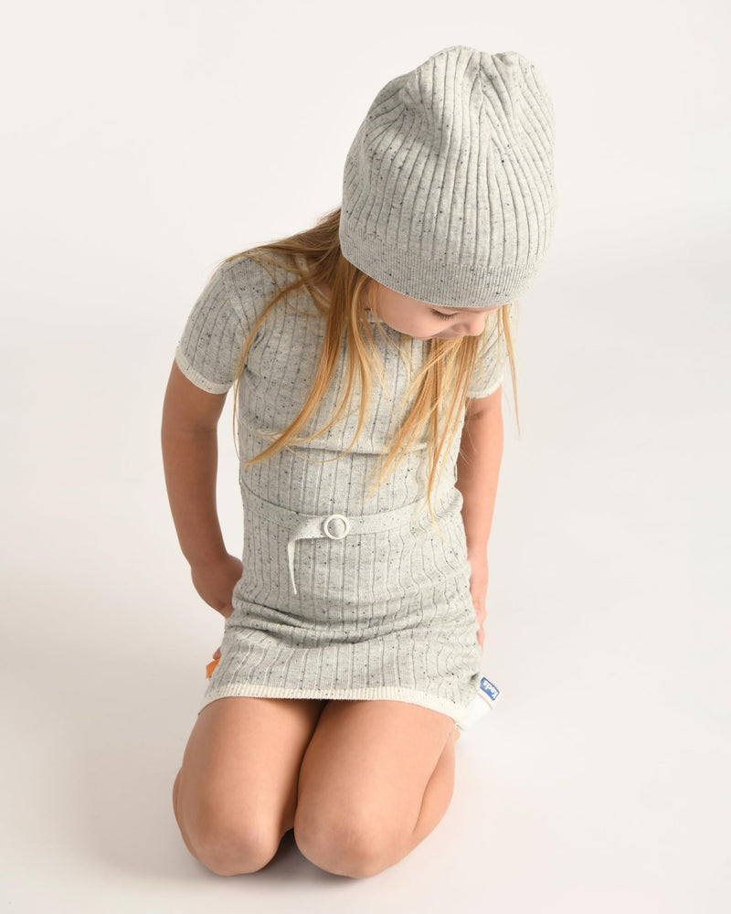 7AM - Short Sleeve Dress - Hug Me Apparel & Accessories Heather Grey 4 - 5Y
