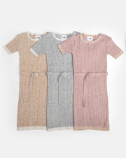 7AM - Short Sleeve Dress - Hug Me Apparel & Accessories Heather Grey 4 - 5Y