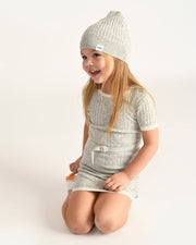 7AM - Short Sleeve Dress - Hug Me Apparel & Accessories Heather Grey 4 - 5Y