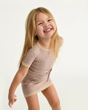 7AM - Short Sleeve Dress - Hug Me Apparel & Accessories Heather Grey 4 - 5Y
