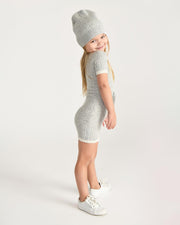 7AM - Short Sleeve Dress - Hug Me Apparel & Accessories Heather Grey 4 - 5Y