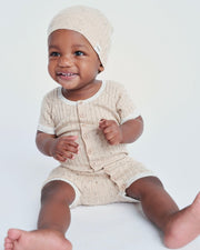 7AM - Short Sleeve Romper - Hug Me Apparel & Accessories Ash Rose 18 - 24M