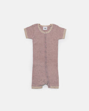 7AM - Short Sleeve Romper - Hug Me Apparel & Accessories Ash Rose 6 - 9M