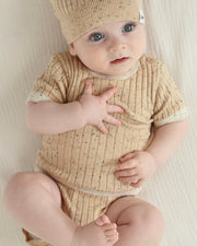 7AM - Short Sleeve Top - Hug Me Mother & Baby Black Melange 12 - 18M