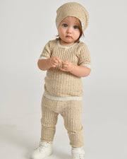 7AM - Short Sleeve Top - Hug Me Mother & Baby Black Melange 12 - 18M