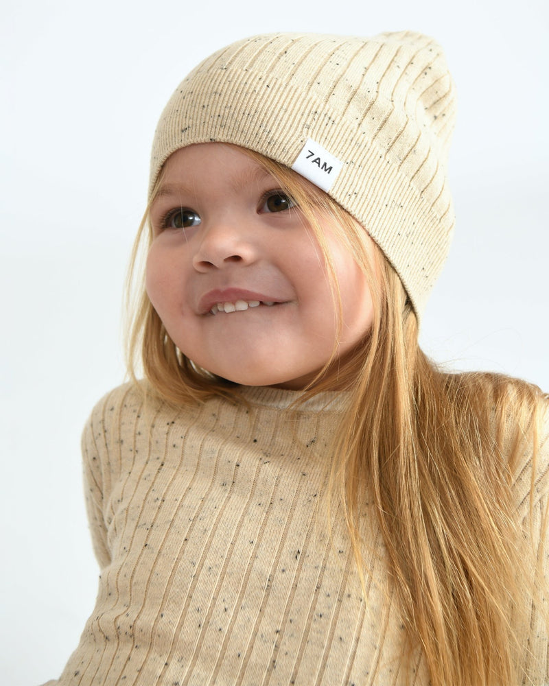 7AM - Short Sleeve Top - Hug Me Mother & Baby Black Melange 12 - 18M