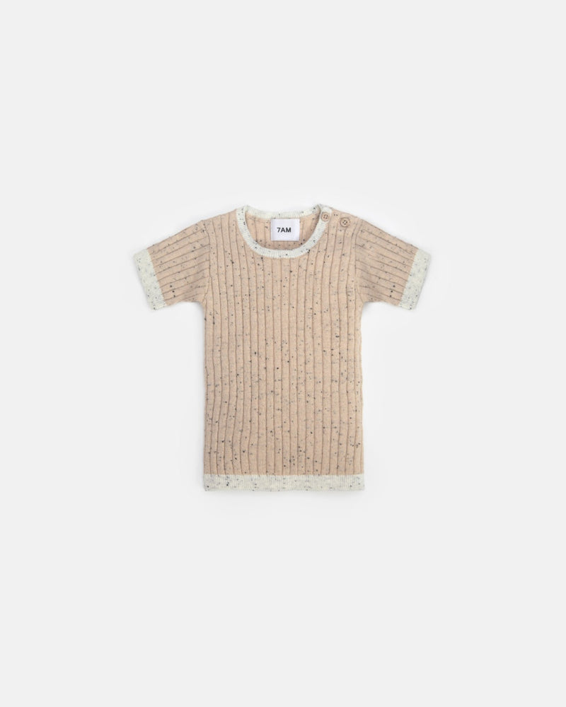 7AM - Short Sleeve Top - Hug Me Mother & Baby Oat 12 - 18M