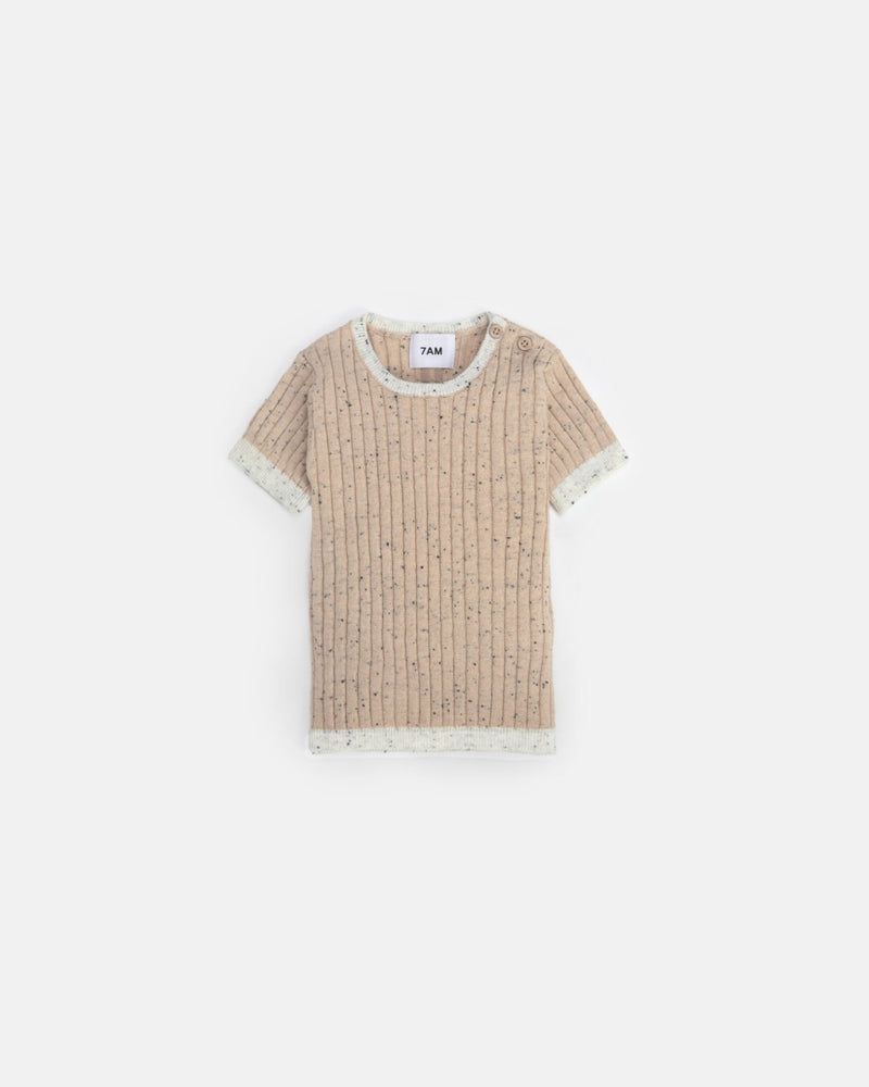 7AM - Short Sleeve Top - Hug Me Mother & Baby Oat 12 - 18M