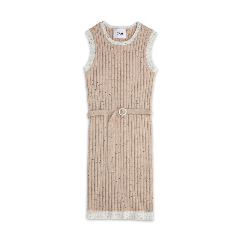 7AM - Sleeveless Dress - Hug Me Apparel & Accessories Oat 3 - 4T