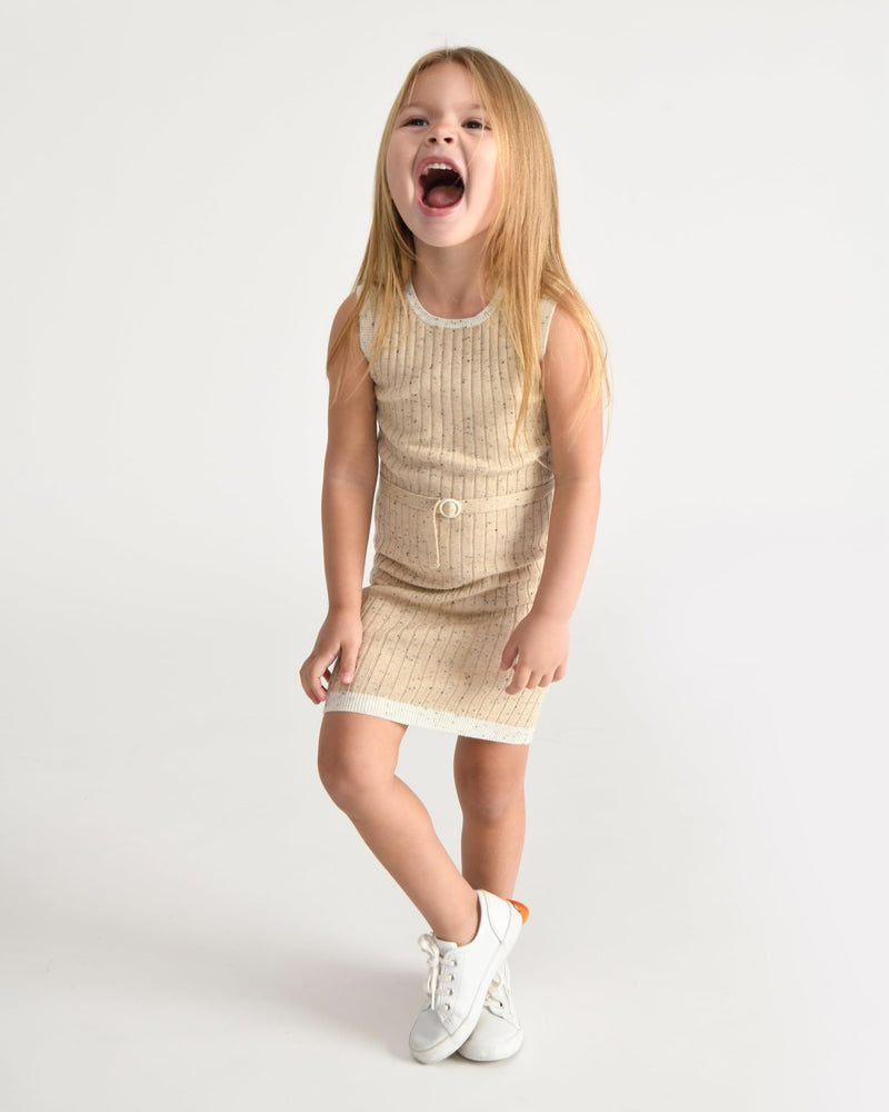 7AM - Sleeveless Dress - Hug Me Apparel & Accessories Oat 3 - 4T
