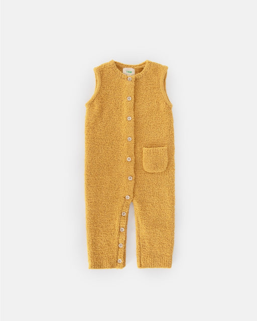 7AM - Sleeveless Jumpsuit - Fuzzy Apparel & Accessories Ecru 0 - 3M