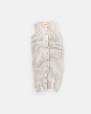 7AM - Sleeveless Jumpsuit - Fuzzy Apparel & Accessories Ecru 6 - 9M