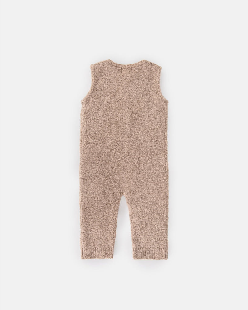 7AM - Sleeveless Jumpsuit - Fuzzy Apparel & Accessories Pecan 0 - 3M