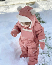 7AM - Snow Jumpsuit - Benji Plush Mother & Baby Oat 3 - 6M