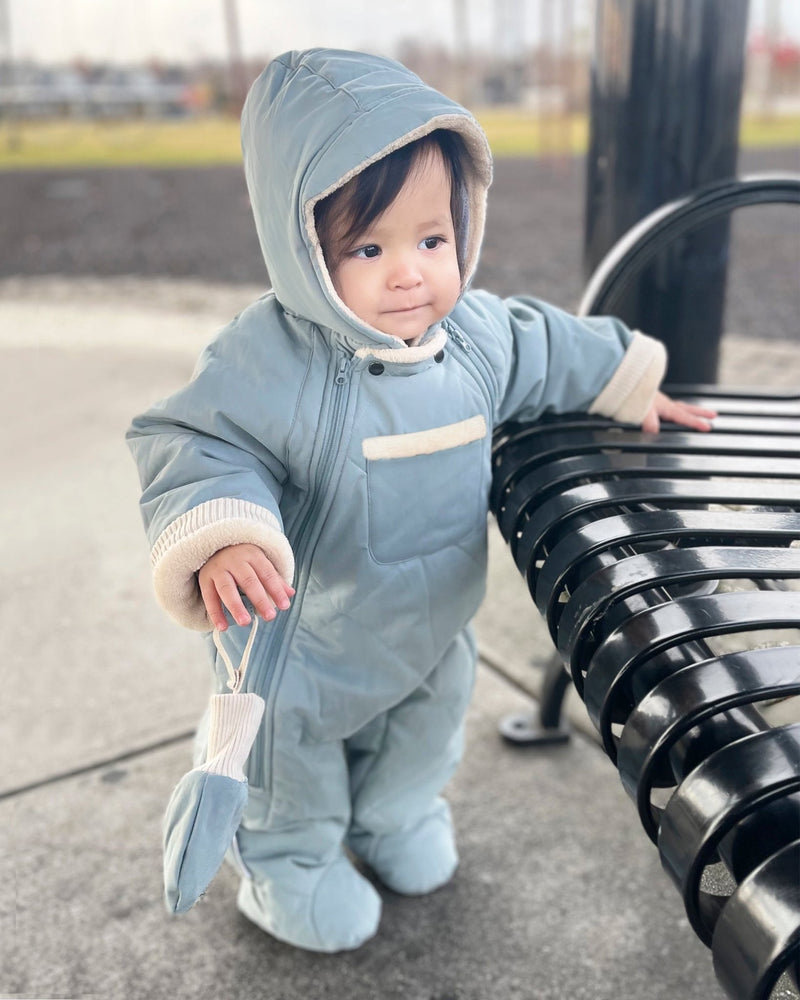 7AM - Snow Jumpsuit - Benji Plush Mother & Baby Oat 3 - 6M