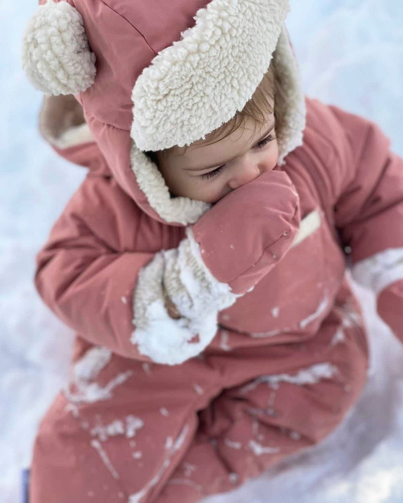 7AM - Snow Jumpsuit - Benji Plush Mother & Baby Oat 3 - 6M