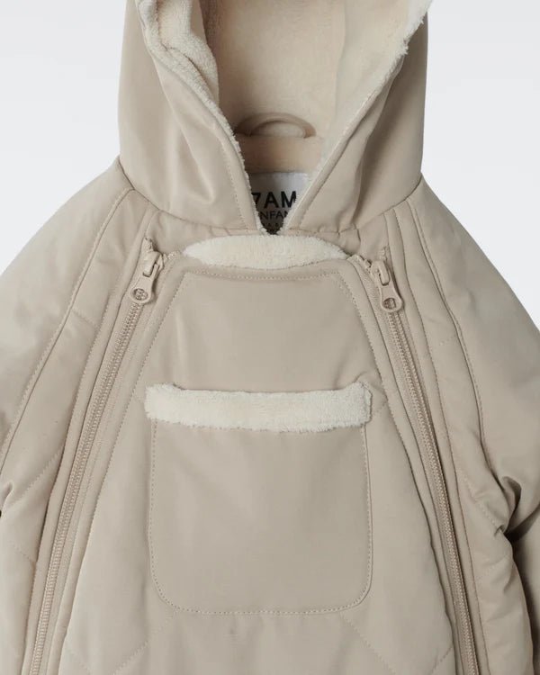 7AM - Snow Jumpsuit - Benji Plush Mother & Baby Oat 3 - 6M