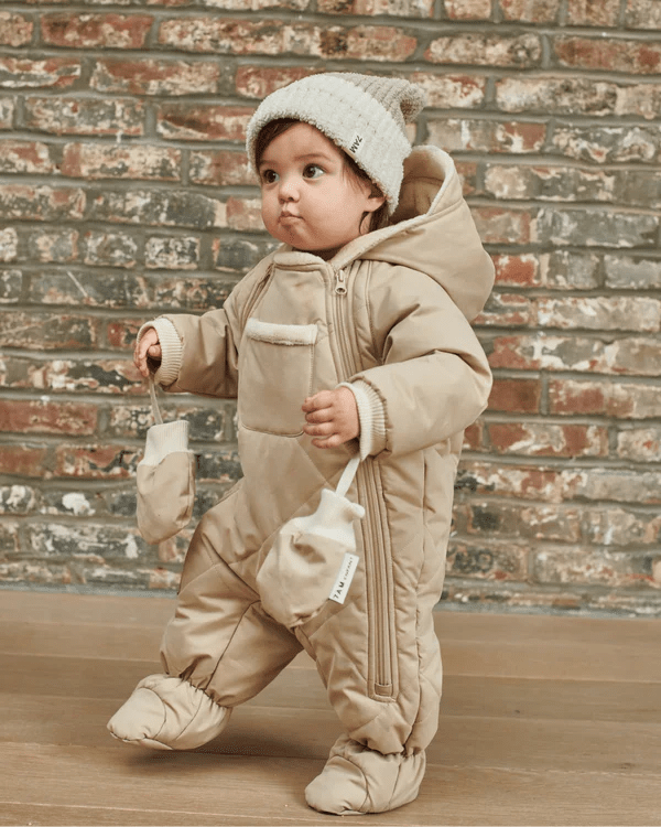 7AM - Snow Jumpsuit - Benji Plush Mother & Baby Oat 3 - 6M