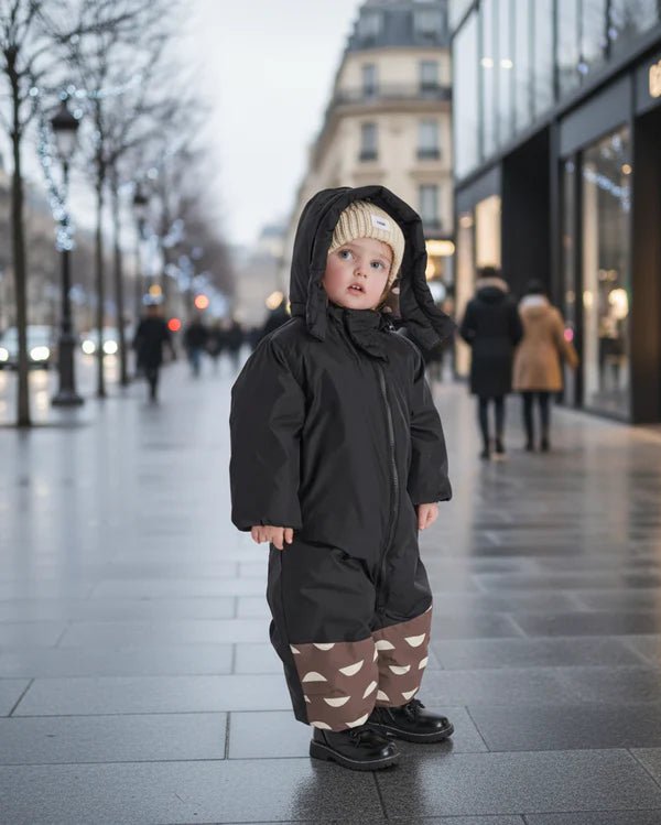 7AM - Snowsuit Nico - Print Mother & Baby Print Black 3 - 6M