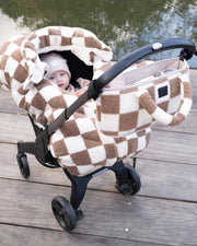 7AM - Stroller Organizer - Print Checkers Tan Mother & Baby
