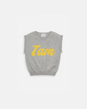 7AM - Sweater Vest Boxy Apparel & Accessories Heather Grey 6 - 12M