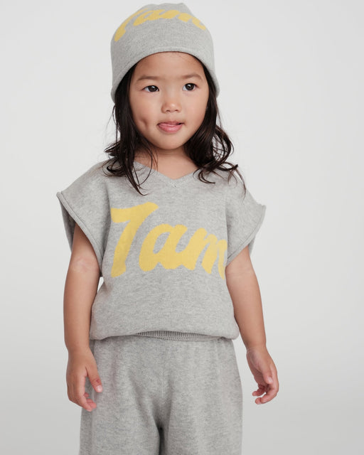 7AM - Sweater Vest Boxy Apparel & Accessories Heather Grey 6 - 12M