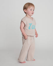 7AM - Sweater Vest Boxy Apparel & Accessories Oat 12 - 18M