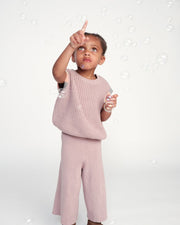 7AM - Sweater Vest Chunky Apparel & Accessories Ash Rose 12 - 18M