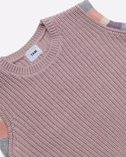 7AM - Sweater Vest Chunky Apparel & Accessories Ash Rose 12 - 18M