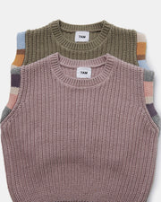 7AM - Sweater Vest Chunky Apparel & Accessories Ash Rose 12 - 18M