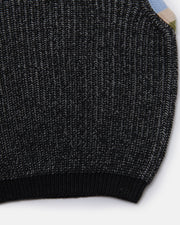 7AM - Sweater Vest Chunky Apparel & Accessories Black Melange 12 - 18M