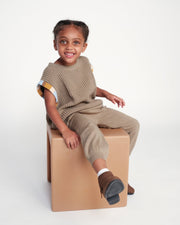 7AM - Sweater Vest Chunky Apparel & Accessories Olive 12 - 18M