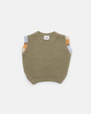 7AM - Sweater Vest Chunky Apparel & Accessories Olive 12 - 18M