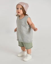 7AM - Tank Top Boxy Apparel & Accessories Heather Grey 6 - 12M