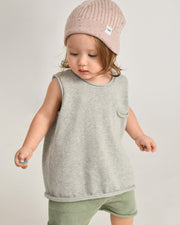 7AM - Tank Top Boxy Apparel & Accessories Heather Grey 6 - 12M