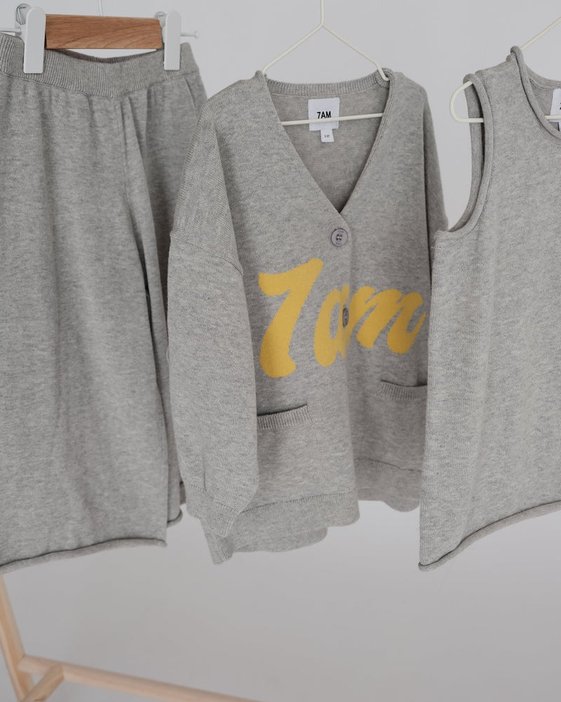 7AM - Tank Top Boxy Apparel & Accessories Heather Grey 6 - 12M
